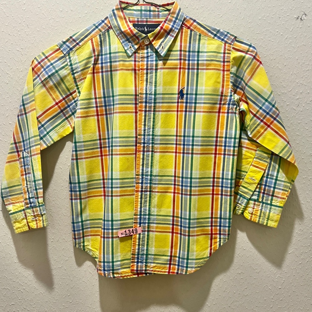 Ralph Lauren Boy's Yellow Plaid Shirt